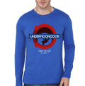 Mind The Gap Blue Full Sleeve Tee Hoodie, Sweatshirt | PureTeeCo.com
