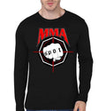 MMA Custom Black Full Sleeve T-Shirt Hoodie, Sweatshirt | PureTeeCo.com