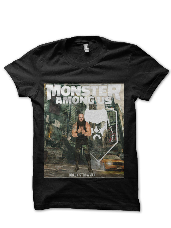 Monster Amongus Black Half Sleeve T-Shirt Hoodie, Sweatshirt | PureTeeCo.com