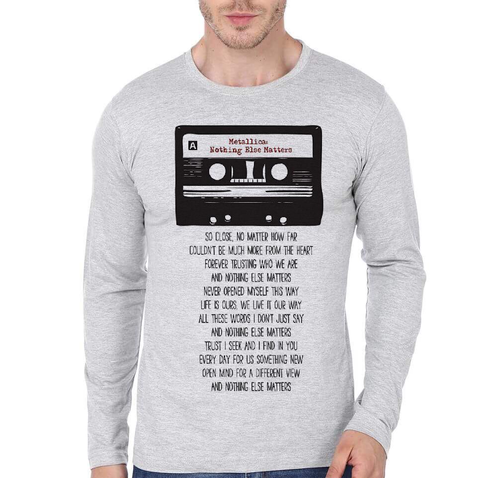 Metallica Grey Full Sleeve T-Shirt Hoodie, Sweatshirt | PureTeeCo.com