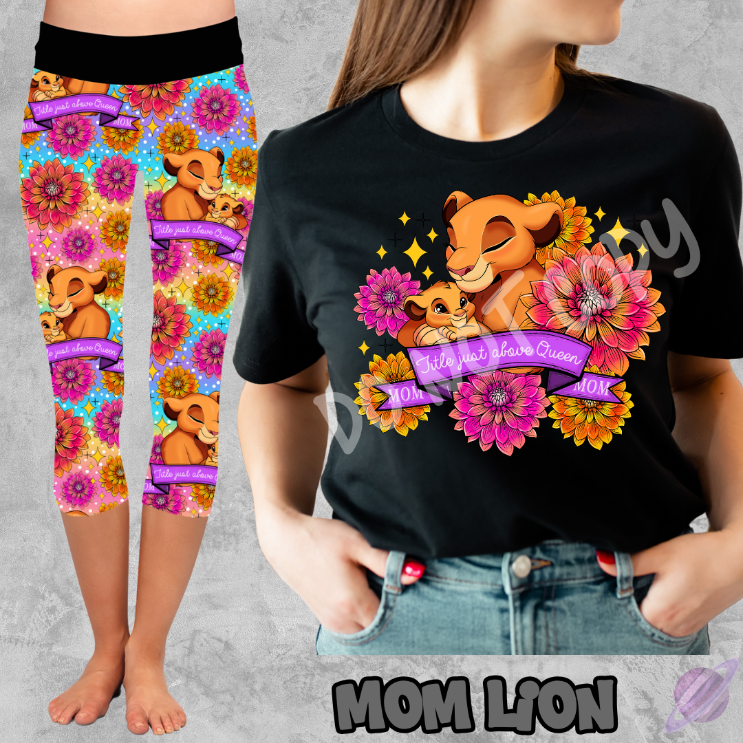 MOM LION TEE Hoodie, Sweatshirt | PureTeeCo.com (Image 2)
