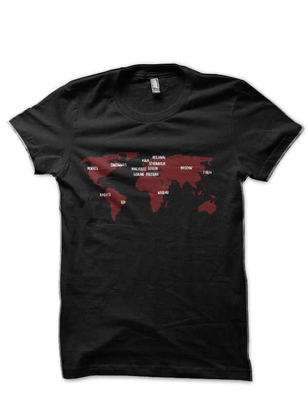 Money Heist Black T-Shirt Hoodie, Sweatshirt | PureTeeCo.com