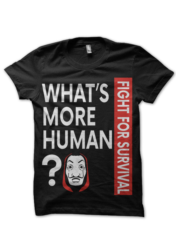 Money Heist Black T-Shirt Style007 Hoodie, Sweatshirt | PureTeeCo.com