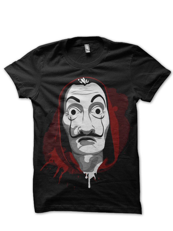 Money Heist Black T-Shirt Style005 Hoodie, Sweatshirt | PureTeeCo.com