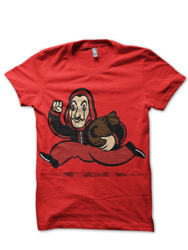 Money Heist Red T-Shirt Style001 Hoodie, Sweatshirt | PureTeeCo.com
