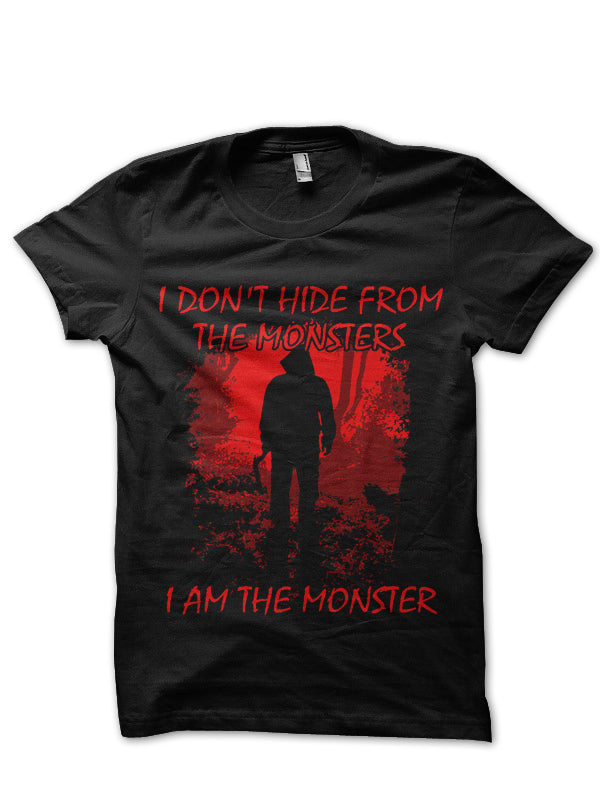 Monster Black Tee Hoodie, Sweatshirt | PureTeeCo.com