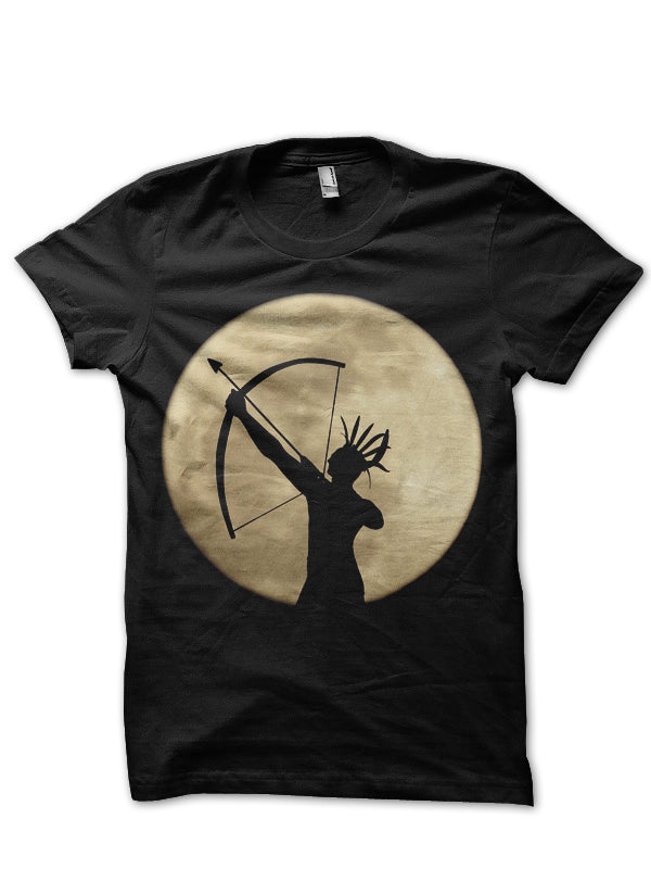 Moon Archer Black Tee Hoodie, Sweatshirt | PureTeeCo.com