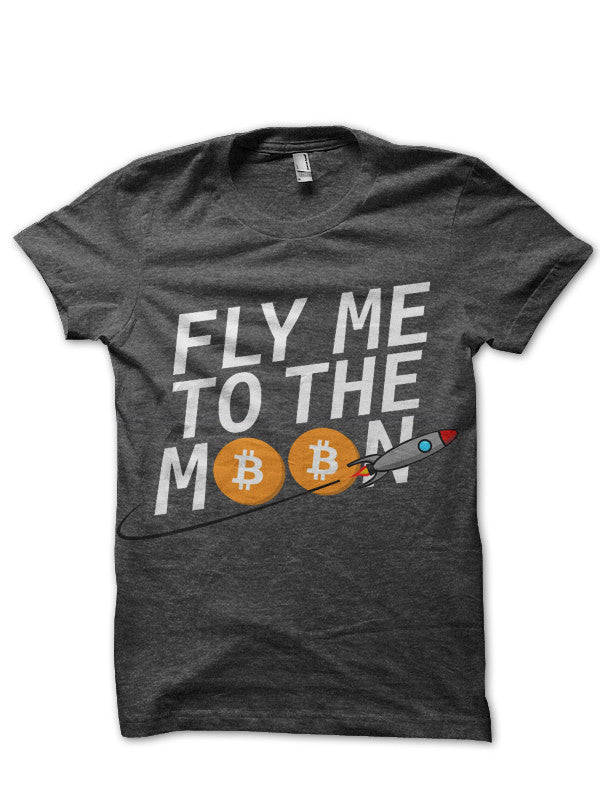 Fly me to the moon â€“ Bitcoin T-Shirt Hoodie, Sweatshirt | PureTeeCo.com