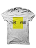 Yellow Box Strong Willed Stylish Motivation Modern Design White T-Shirt Hoodie, Sweatshirt | PureTeeCo.com
