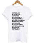 more sleep more music more tea t-shirt Hoodie, Sweatshirt | PureTeeCo.com