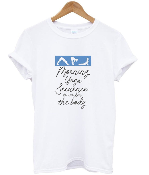morning yoga secuence to awaken the body t-shirt Hoodie, Sweatshirt | PureTeeCo.com