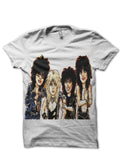 Motley Crue White Tee Hoodie, Sweatshirt | PureTeeCo.com