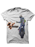 Valentino Moto GP White T-Shirt Hoodie, Sweatshirt | PureTeeCo.com