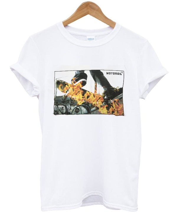 motor oil flame t-shirt Hoodie, Sweatshirt | PureTeeCo.com
