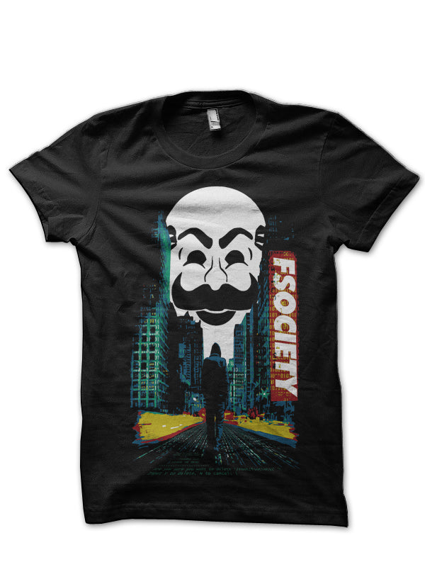 Mr. Robot Black T-Shirt Hoodie, Sweatshirt | PureTeeCo.com
