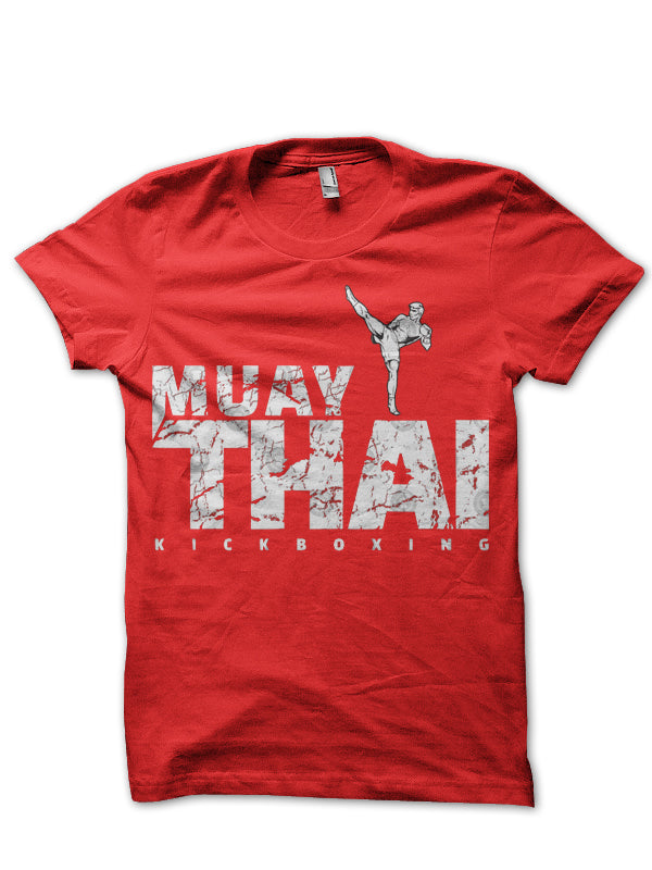 Muay Thai Red T-Shirt Hoodie, Sweatshirt | PureTeeCo.com