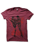 Muay Thai Maroon T-Shirt Hoodie, Sweatshirt | PureTeeCo.com