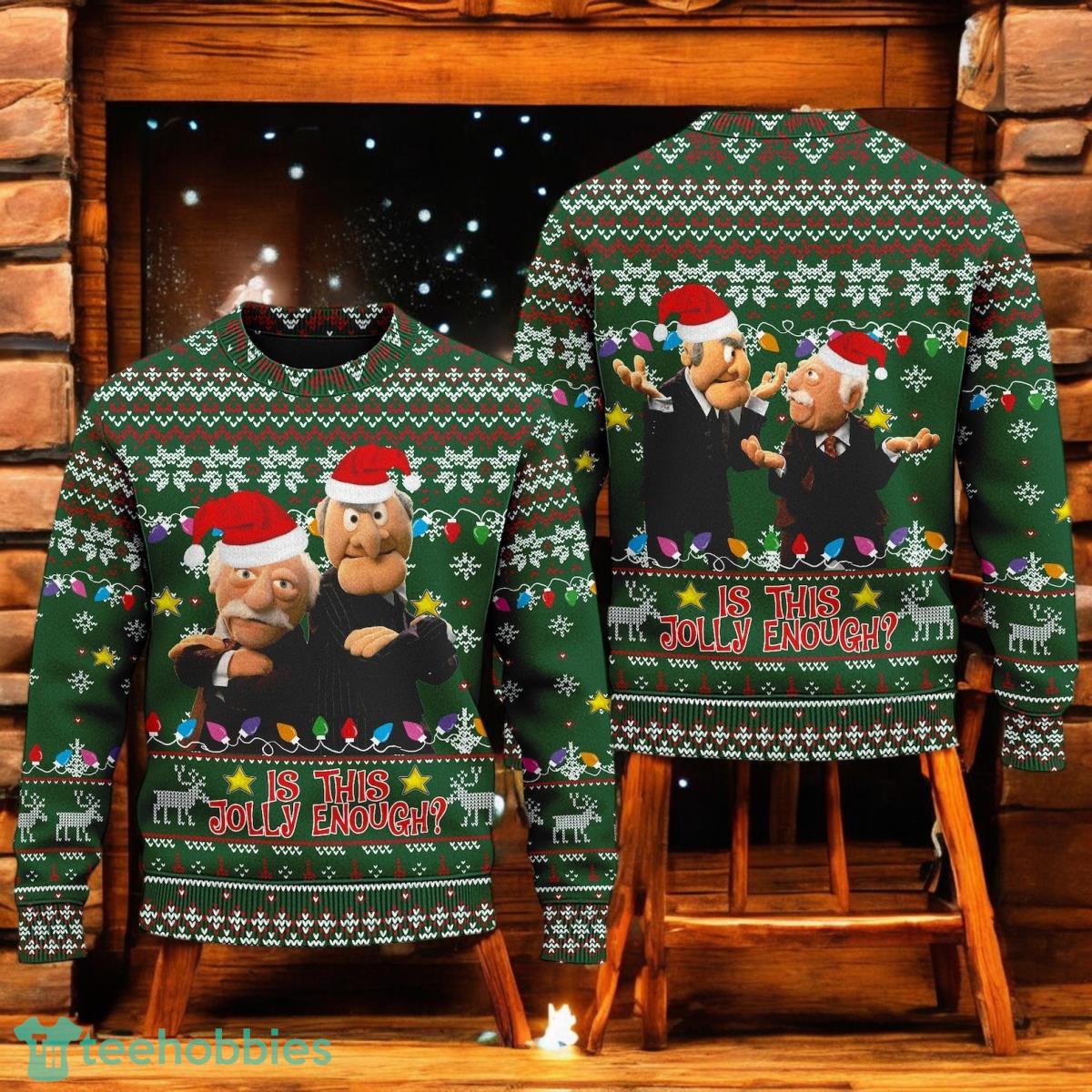 Muppets Ugly Christmas Sweater Muppet Santa Xmas Holiday Gift Holiday