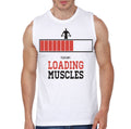 Muscles Loading White Vest T-Shirts, Hoodie, Sweatshirt | PureTeeCo.com
