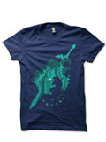 Music Navy Blue Tee Hoodie, Sweatshirt | PureTeeCo.com