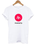 musically logo tshirt Hoodie, Sweatshirt | PureTeeCo.com