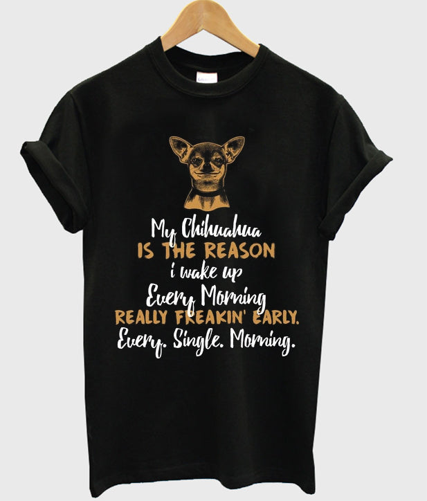 my chihuahua is the reason t-shirt Hoodie, Sweatshirt | PureTeeCo.com