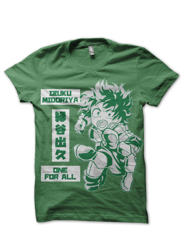My Hero Academia Green T-Shirt Hoodie, Sweatshirt | PureTeeCo.com