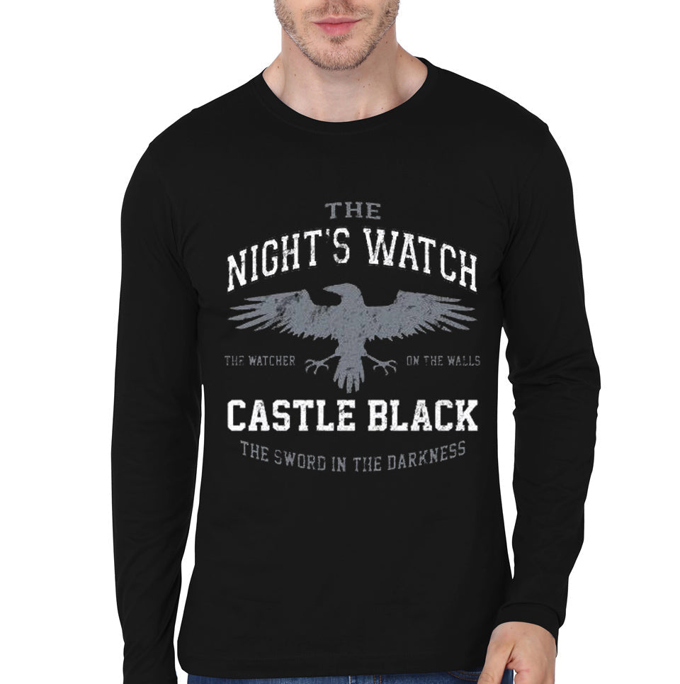 The Night Watch Black Full Sleeve Tee Hoodie, Sweatshirt | PureTeeCo.com