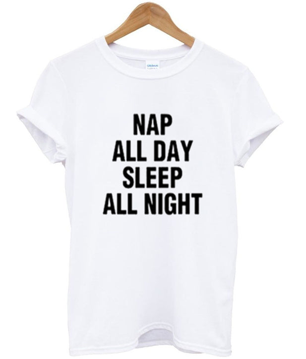 nap all day sleep all night t-shirt Hoodie, Sweatshirt | PureTeeCo.com