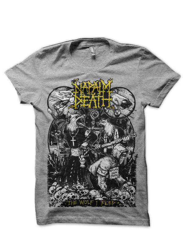 Napalm Death â€œWolf I Feedâ€ T-Shirt Hoodie, Sweatshirt | PureTeeCo.com