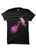 Nasa Half Sleeve Black T-Shirt Hoodie, Sweatshirt | PureTeeCo.com