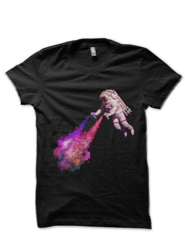 Nasa Half Sleeve Black T-Shirt Hoodie, Sweatshirt | PureTeeCo.com