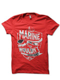 Navy Marine Red T- Shirt Hoodie, Sweatshirt | PureTeeCo.com