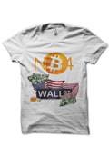 Wall Street Bitcoin White T-Shirt Hoodie, Sweatshirt | PureTeeCo.com