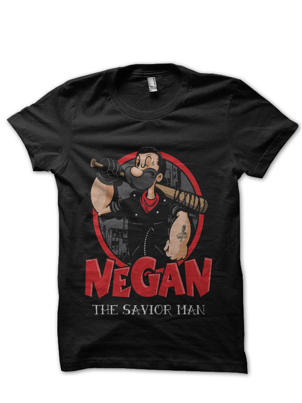 â€œNegan The Savior Man Oldâ€ Black T-Shirt Hoodie, Sweatshirt | PureTeeCo.com