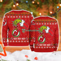 New Jersey Devils Grinch Hand Ugly Christmas Sweater 3D
