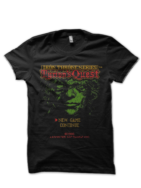 Tyrion Lannister Half Sleeve Black T-Shirt Hoodie, Sweatshirt | PureTeeCo.com