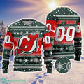 NHL New Jersey Devils Personalized Name And Number 3D Sweater For Christmas Holiday Personalized Gift