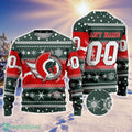 NHL Ottawa Senators Personalized Name And Number All Over Print 3D Ugly Christmas Sweater Christmas Gift