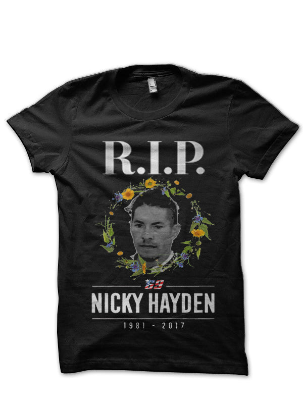 â€œValentino Rossi Tribute To Nicky Haydenâ€ Black T-Shirt Hoodie, Sweatshirt | PureTeeCo.com