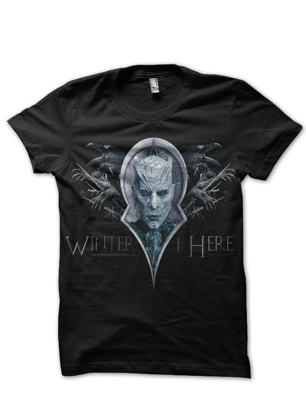Night King Winter Is Here Black T-Shirt Hoodie, Sweatshirt | PureTeeCo.com