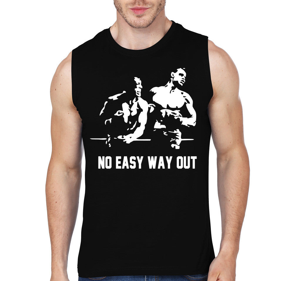 No Easy Way Out Rocky Vs Dargo Black Sleeveless T-Shirt Hoodie, Sweatshirt | PureTeeCo.com