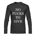 No Fucks Black Full Sleeve T-Shirt Hoodie, Sweatshirt | PureTeeCo.com