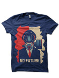 No Future Navy Blue Tee Hoodie, Sweatshirt | PureTeeCo.com