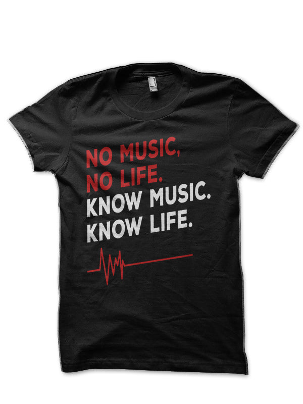 Music Black T-Shirt Hoodie, Sweatshirt | PureTeeCo.com