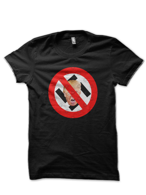 NoTrump No 45 NO Nazi Black T-Shirt Hoodie, Sweatshirt | PureTeeCo.com