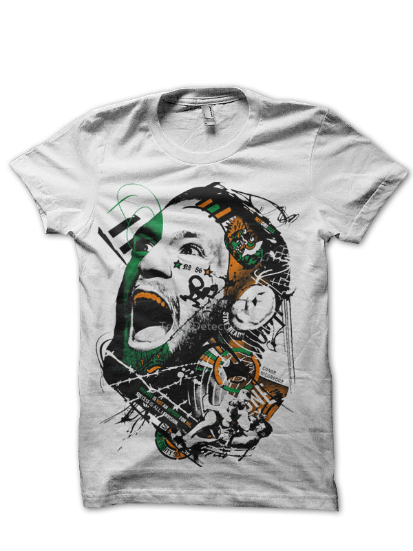 Connor UFC White T-Shirt Hoodie, Sweatshirt | PureTeeCo.com