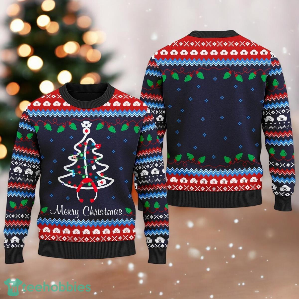 Nurse Ugly Christmas Sweater Nursing Christmas Xmas Holiday Sweater Merry Nursemas Xmas Gift