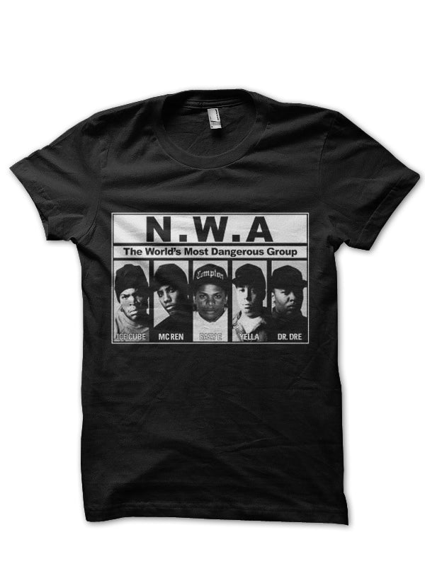 NWA Black T-Shirt Hoodie, Sweatshirt | PureTeeCo.com