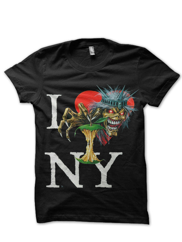 Iron Maiden New York Black T-Shirt Hoodie, Sweatshirt | PureTeeCo.com
